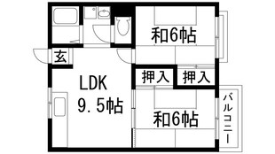 ミューズハイツの物件間取画像